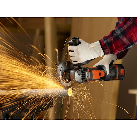 18V Li-Ion vinkelsliber uden batteri