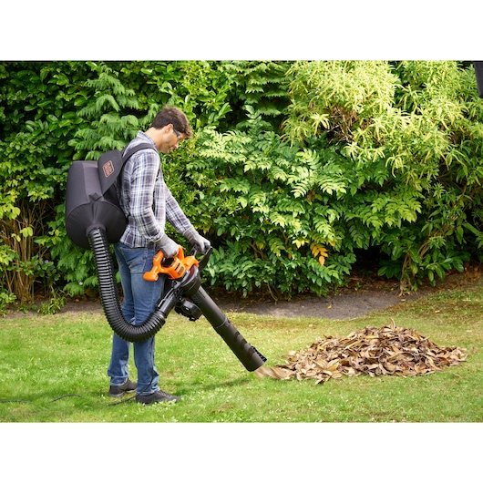 3-i-1 Eldrevet Løvsuger/blæser 2900W