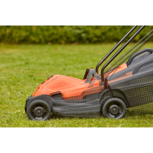 1200W Plæneklipper 32cm med ergonomisk greb