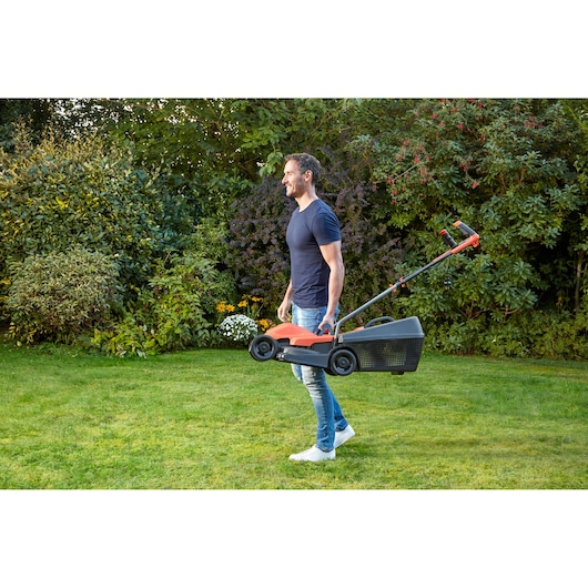 1200W Plæneklipper 32cm med ergonomisk greb