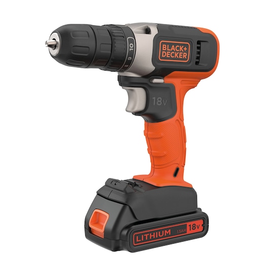 18V Li-ion boremaskine med 1.5Ah batteri og 400mA lader