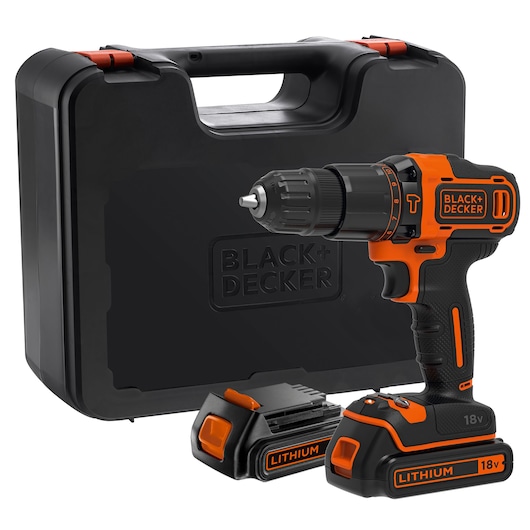 18V 2G slagboremaskine + lader + 2 batterier + kuffert