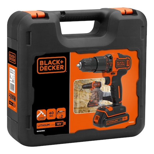 18V 2G Slagboremaskine + lader + 2 batterier + kuffert