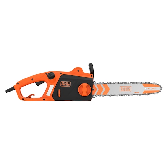 BLACK+DECKER corded chainsaw with 35cm bar length