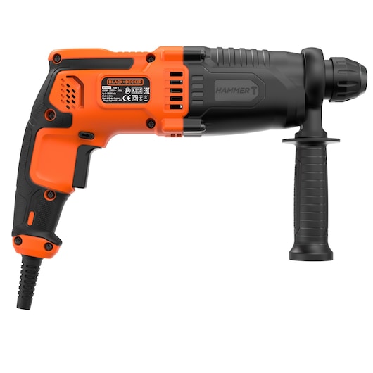 650W Corded SDS-PLUS Hammer Drill and Kit Box