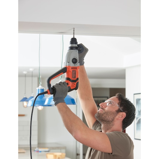 800W Corded SDS-PLUS Hammer Drill and Kit Box