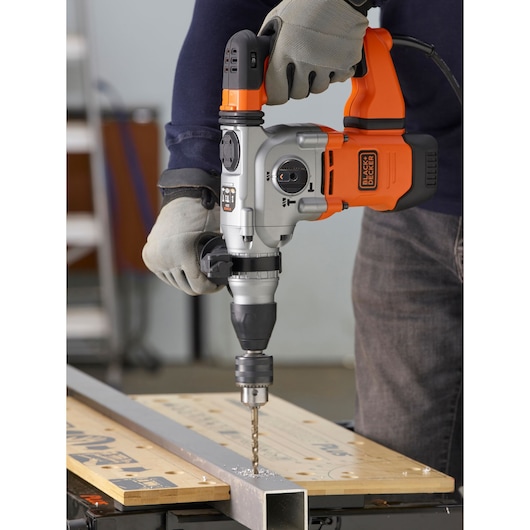1250W Corded SDS-PLUS Hammer Drill and Kit Box