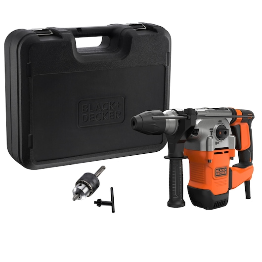 1250W Corded SDS-PLUS Hammer Drill and Kit Box
