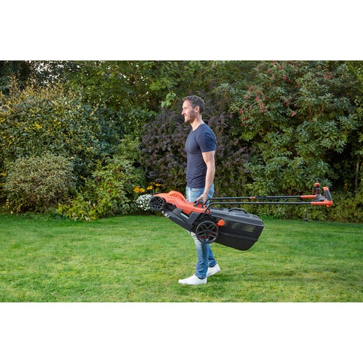 1400W Plæneklipper 34cm med ergonomisk greb