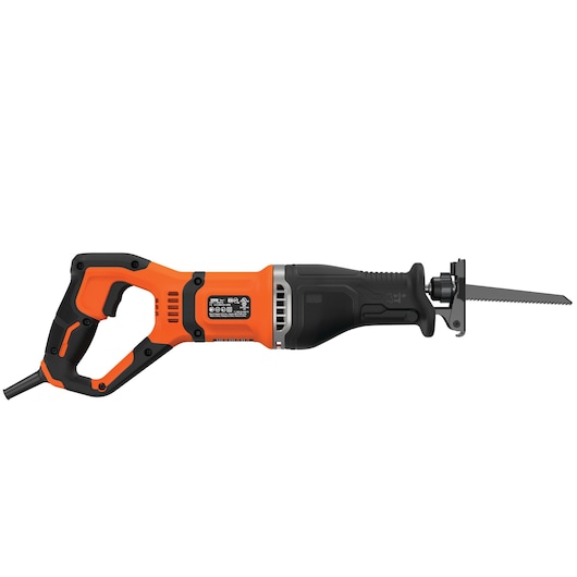 750W Corded Reciprocating Saw with Branch Holder and 2x Blades in Kit Box
