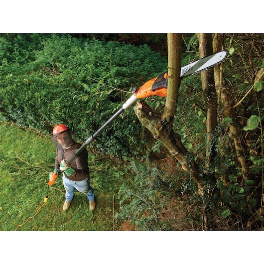 800W Grensav på skaft 25cm